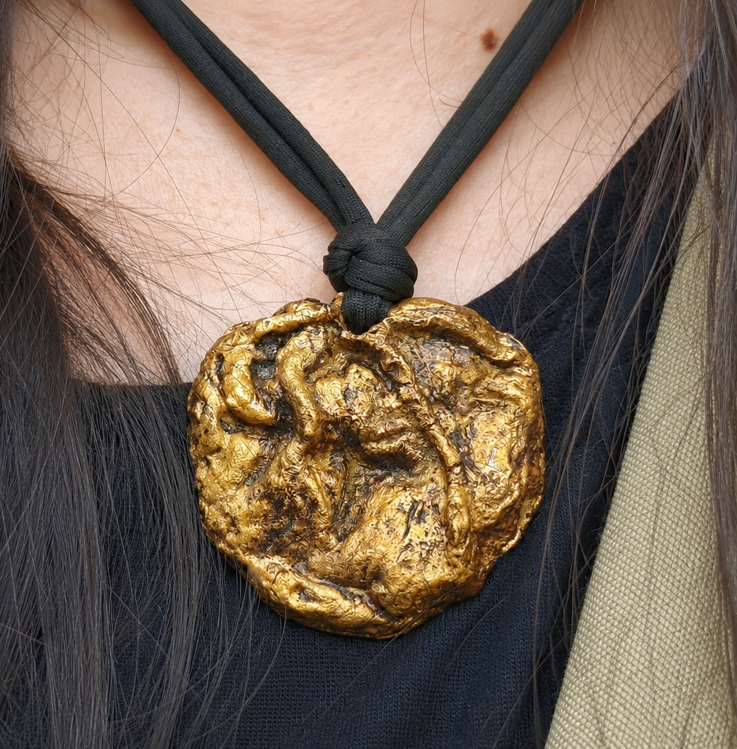  My Heart Pendant | One-of-a-Kind Wearable Art | Handmade Sculptural Heart Necklace | THYLOR 